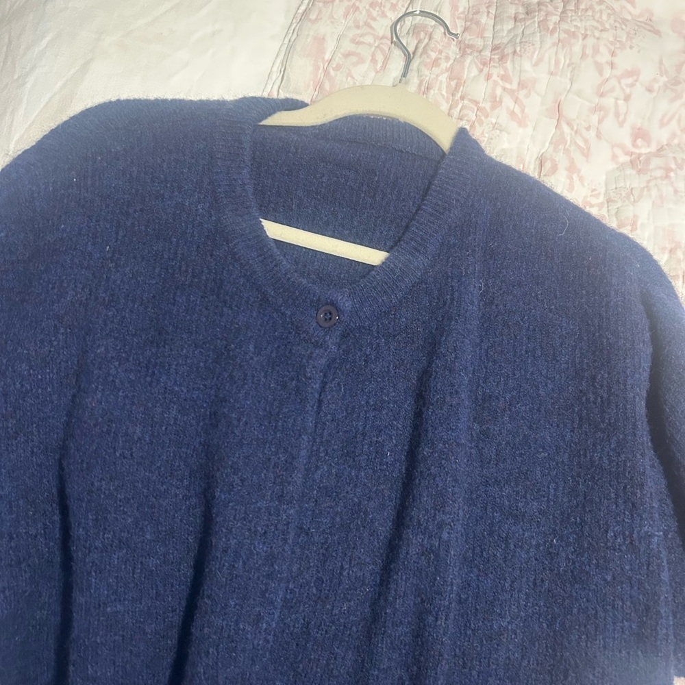 Daily Drills Short Sleeve Navy Sweater